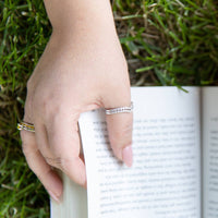 Starlette Women's Mia Stackable Ring in silver - women's jewelry - alternate view