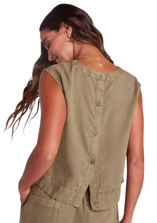 Bella Dahl - Boxy Button Back Top