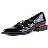 Lingxiaune - Women's Pointed Toe Loafer Dress Shoes