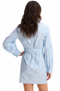 Allison New York - Women's Crisp Cotton Pinstripe Dress
