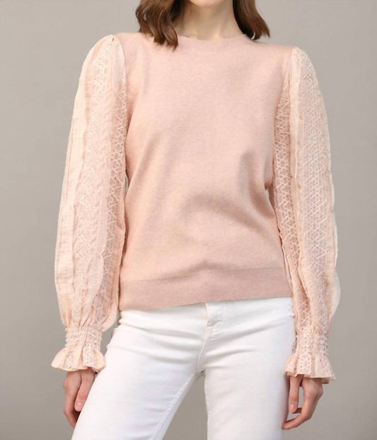 Fate - Woven Sleeve Sweater