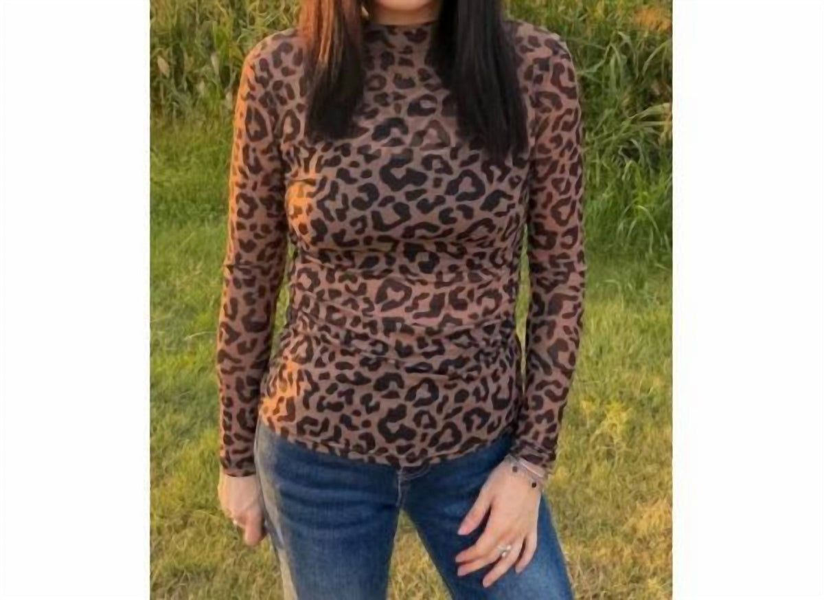 Sterling Kreek - Wild Canyon Leopard Mesh Top