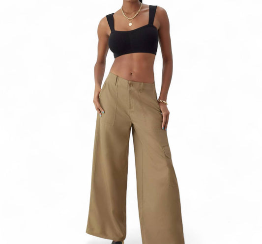 Gstq - UTILITY WIDE LEG PANTS