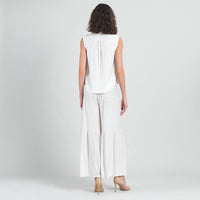 Clara Sunwoo - Sleeveless Button Down Tie Hem Top - Plus