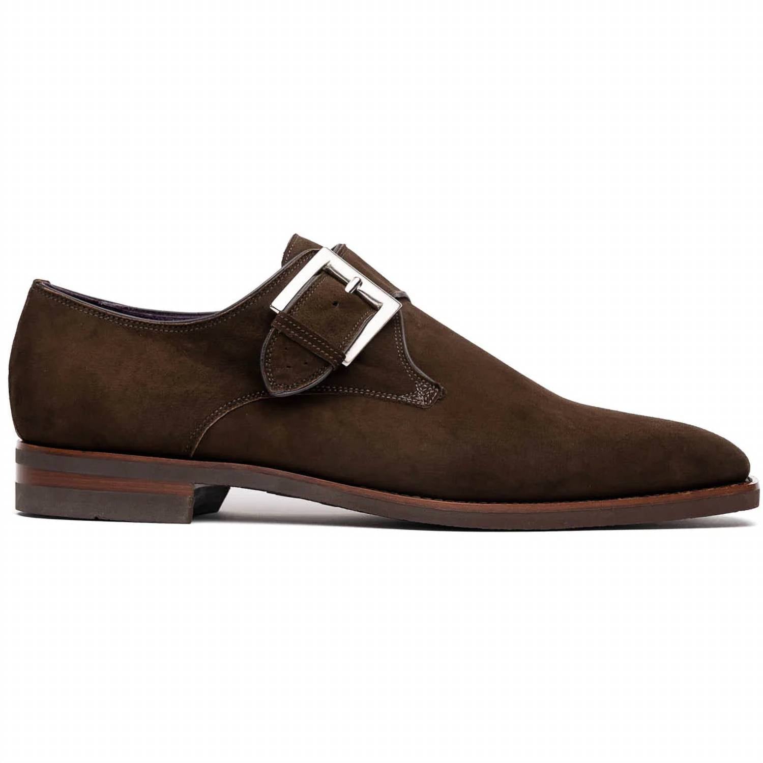 Zelli Italia - Men's Hebilla Italian Suede Monk Strap Shoe