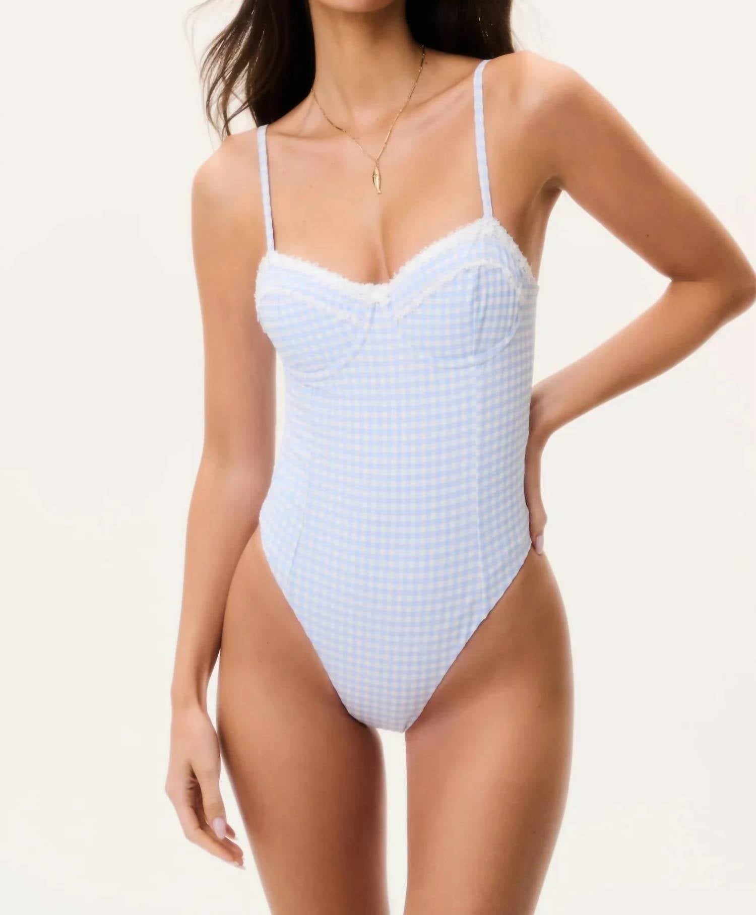 Loveshackfancy - Olivienne Gingham One-piece Swimsuit
