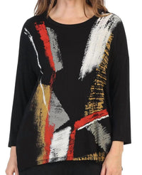 Jess & Jane - Gilded Modal Print Top