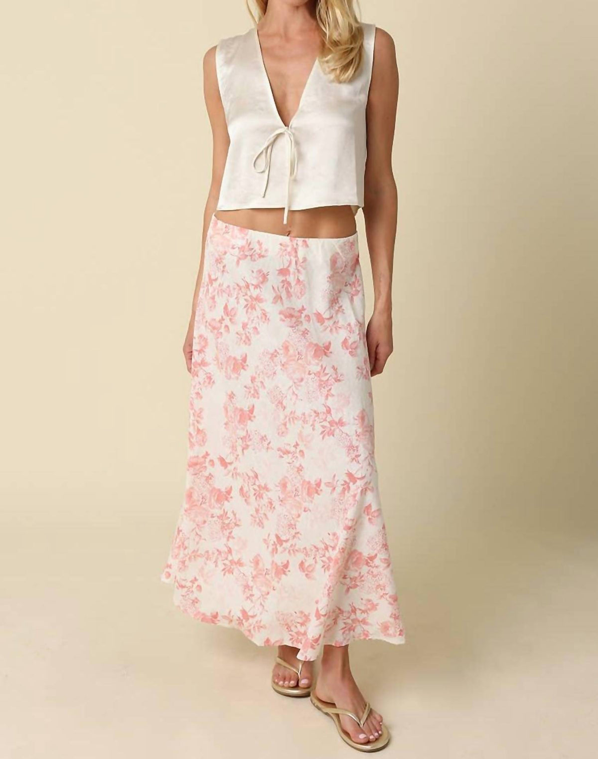 Olivaceous - The Adeline Floral Maxi Skirt
