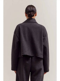 Grade & Gather - Bella Crop Wool Collar Jacket