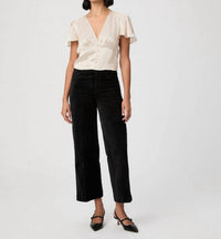 Paige - Women's Clean Front Anessa Velvet Trouser