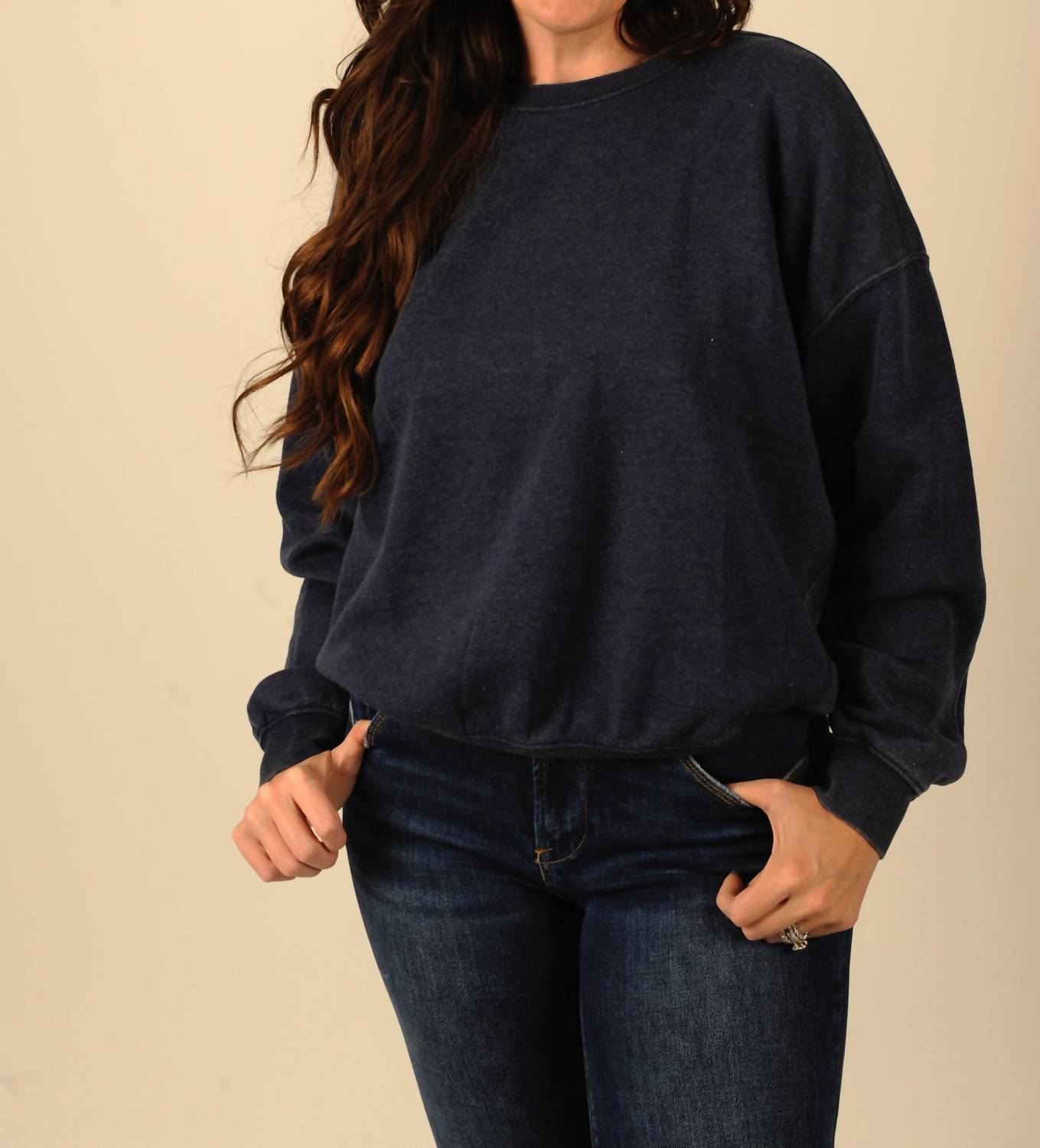 Double Zero Midnight Comfort Sweatshirt in black - women's top