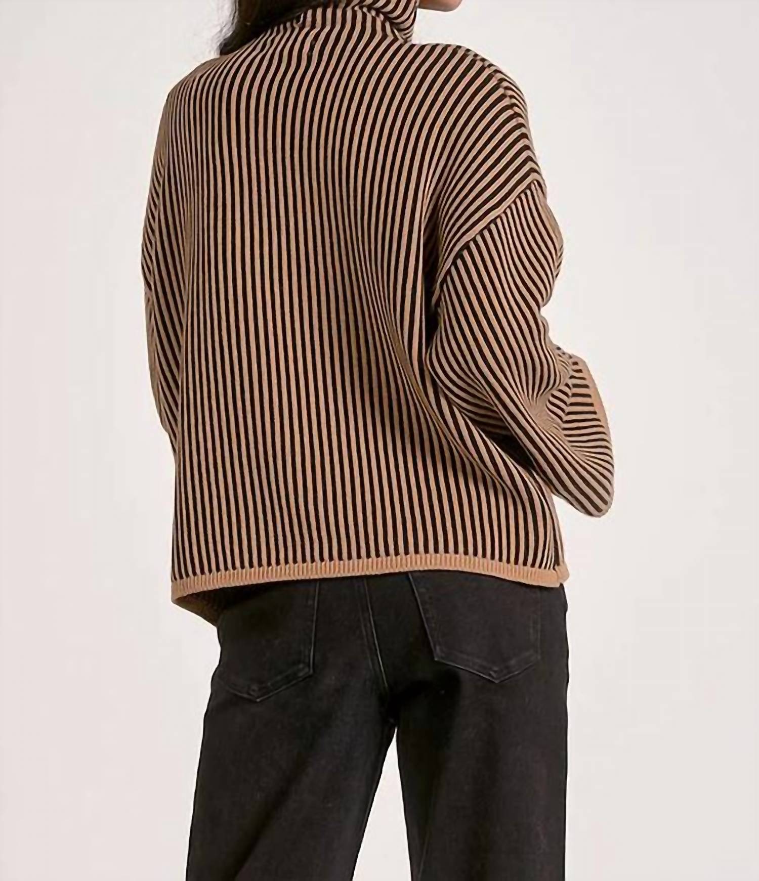 Elan - Striped Bell Sleeve Sweater