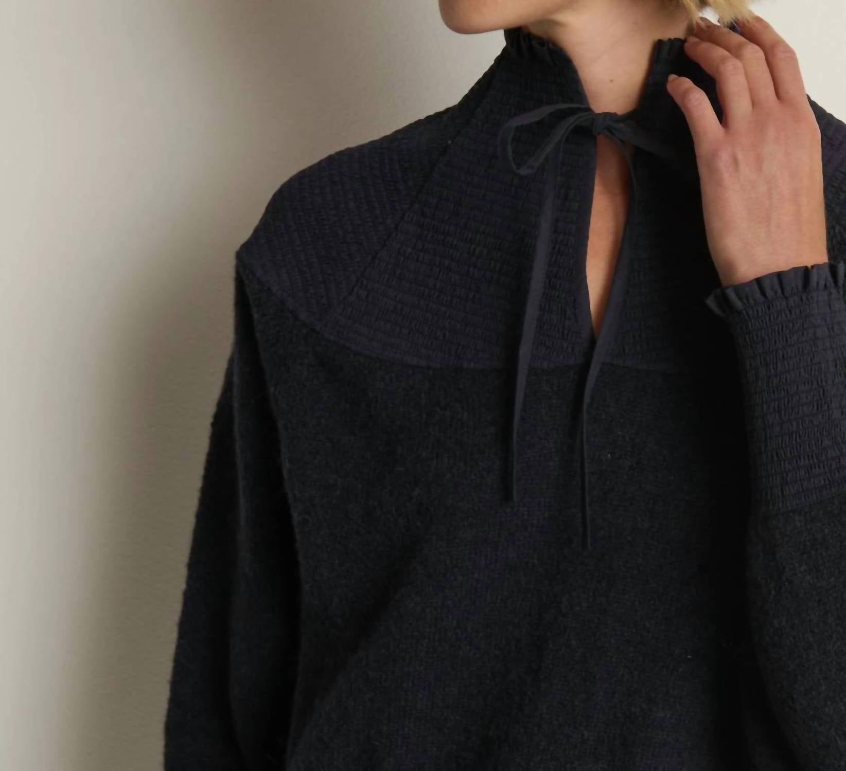 Nation LTD Babette Long Sleeve Sweater in night sky - women's sweater - view 4
