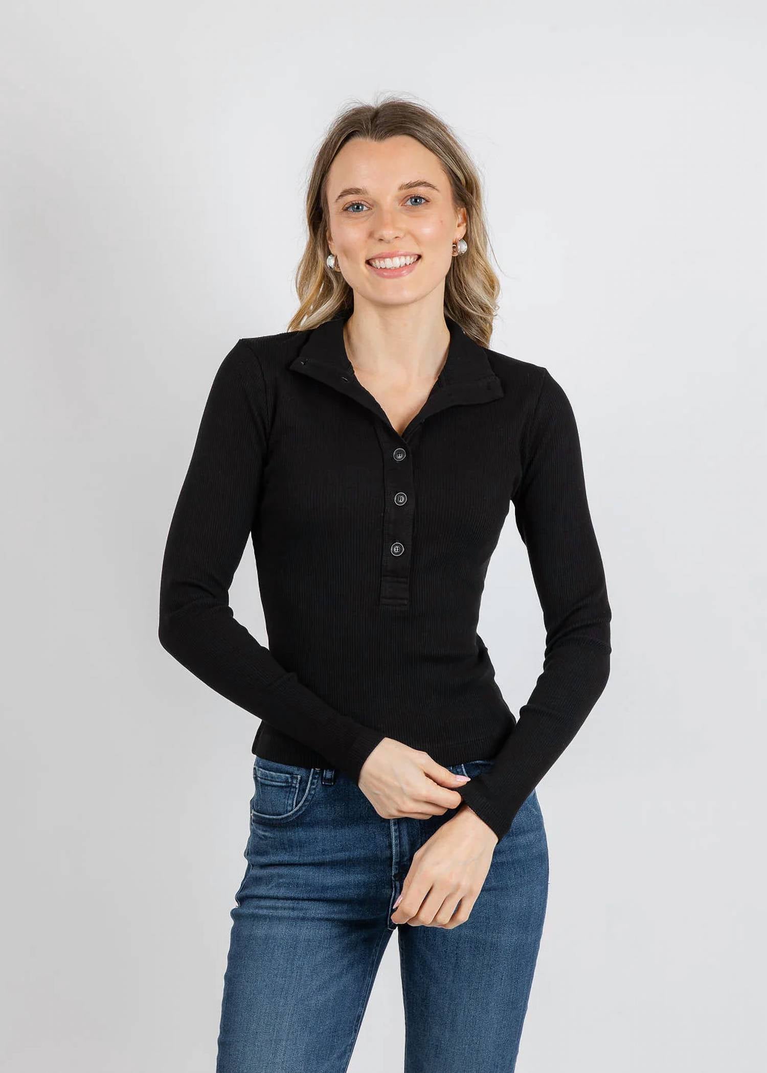 Citizens Of Humanity - Sheena Long Sleeve Henley Top