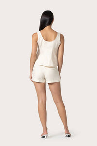 Lusana - Tailor Linen Short