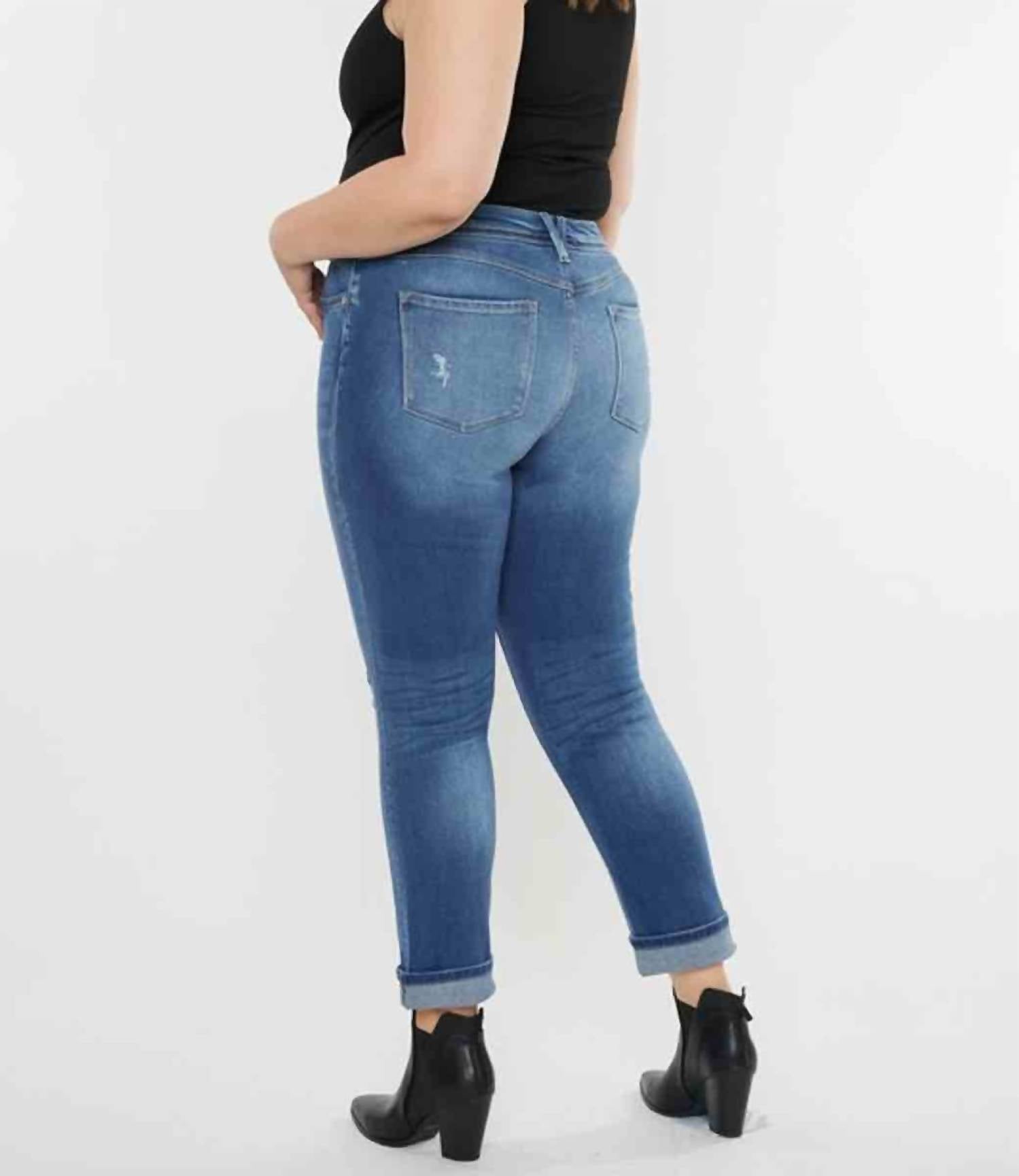 Kancan - Curvy Eternity Mid Rise Slim Straight Jean