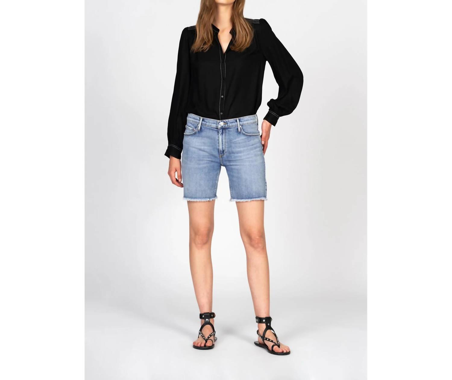 BLACK ORCHID Harper Boyfriend Short in denim - women's shorts
