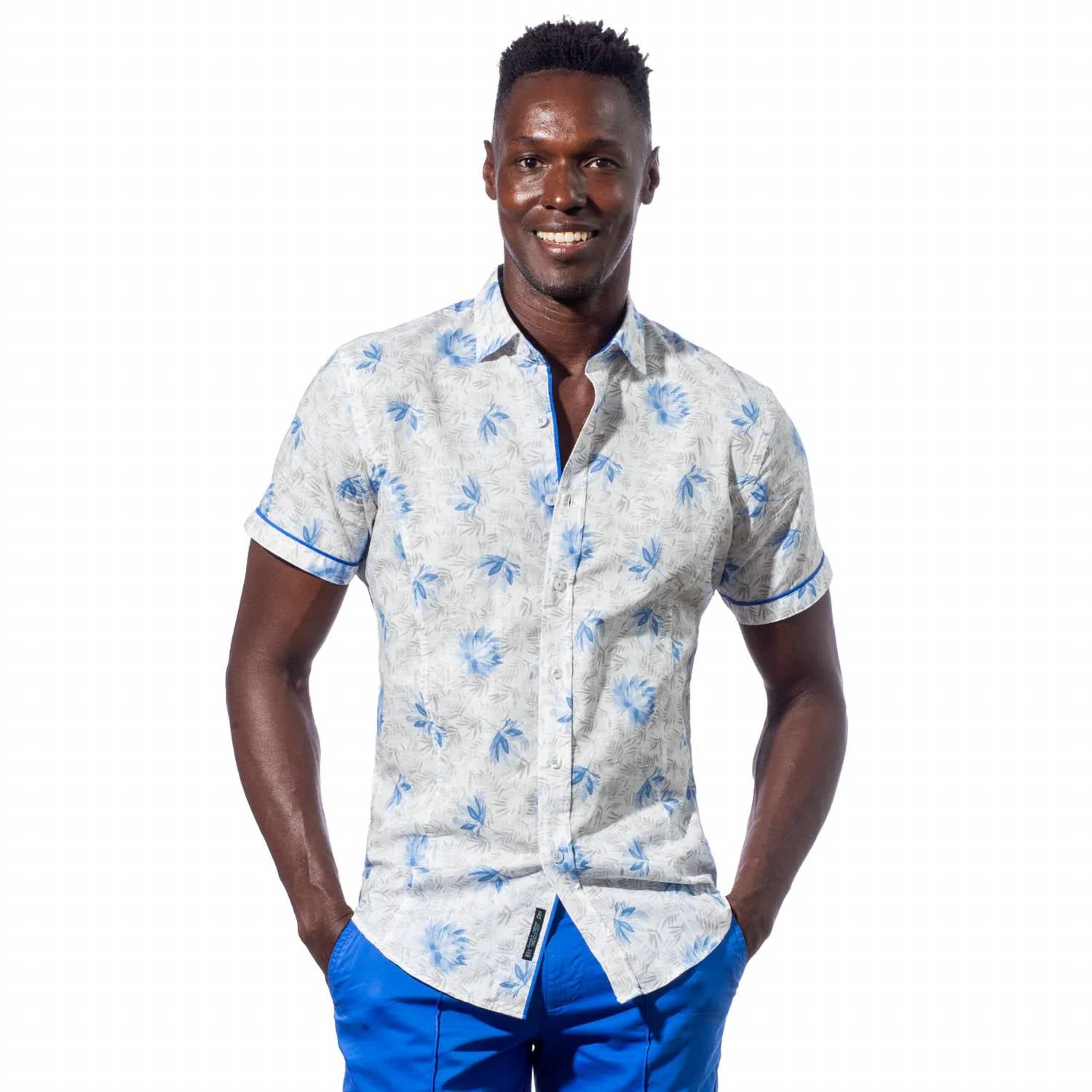Eight X - Lotus Breeze Linen Short Sleeve Shirt