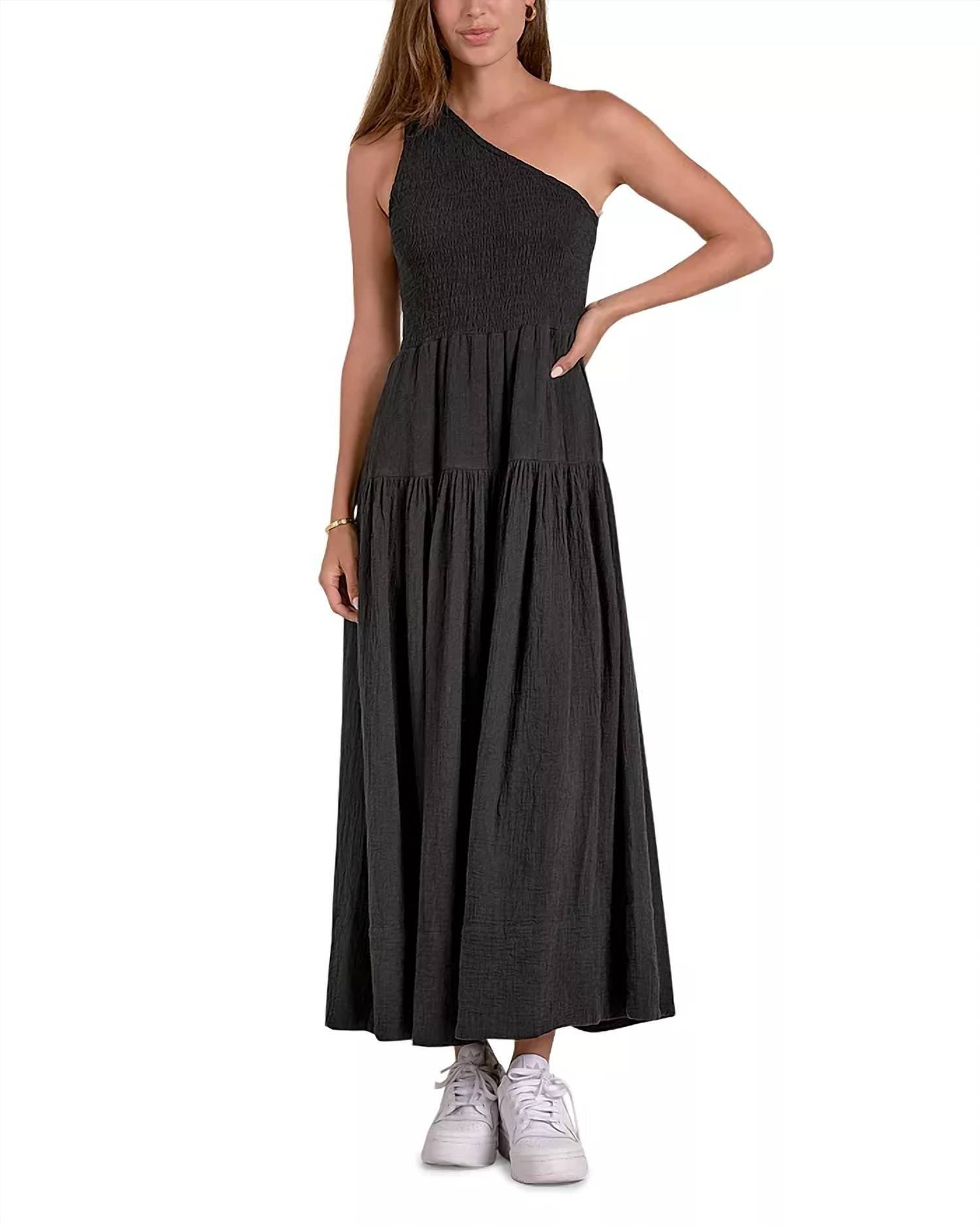 Elan - One Shoulder Maxi Dress