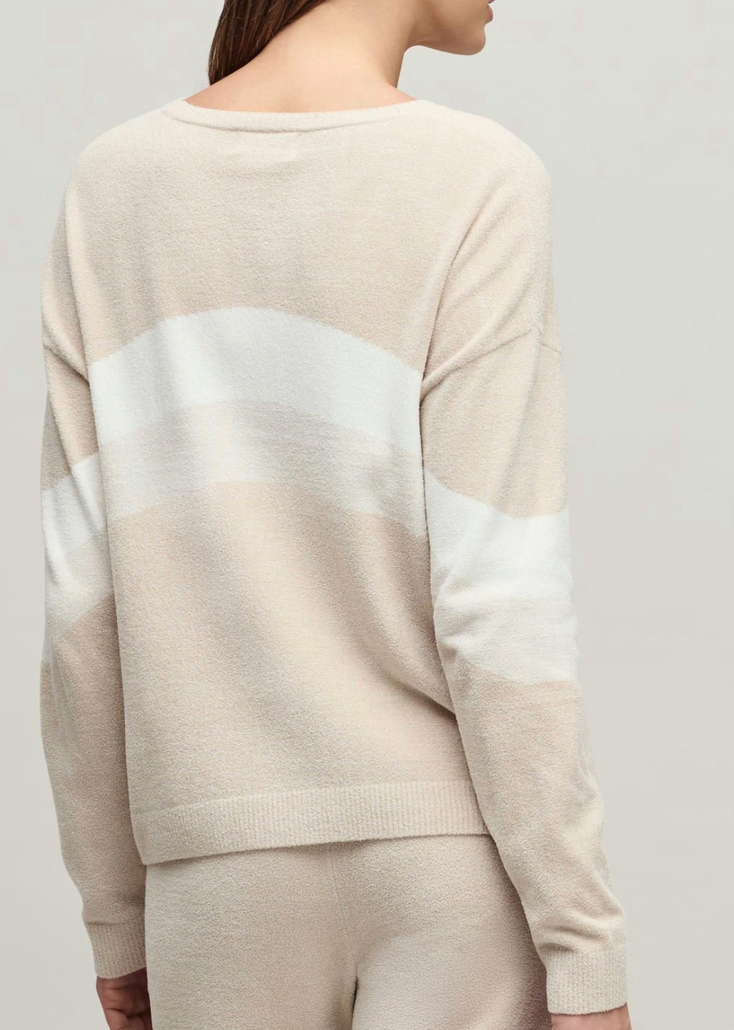 Barefoot Dreams - Colorblock Pullover Sweater Top