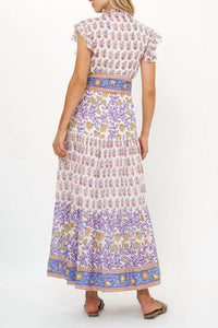 Oliphant - Women's Nappa Ruffle Maxi Dress