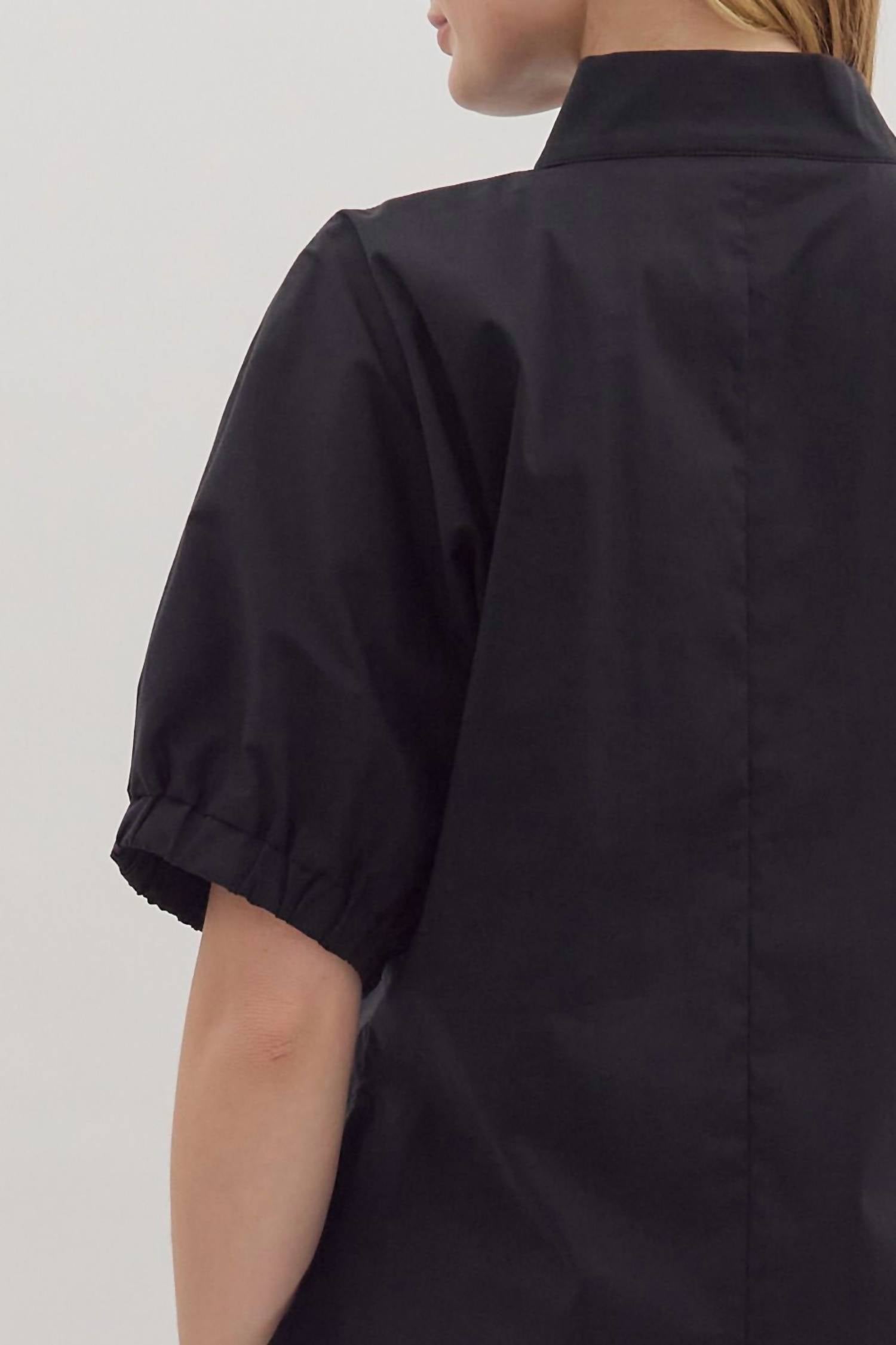 entro A Walk In The Dark Top in the dark top in black - women's blouse - view 6
