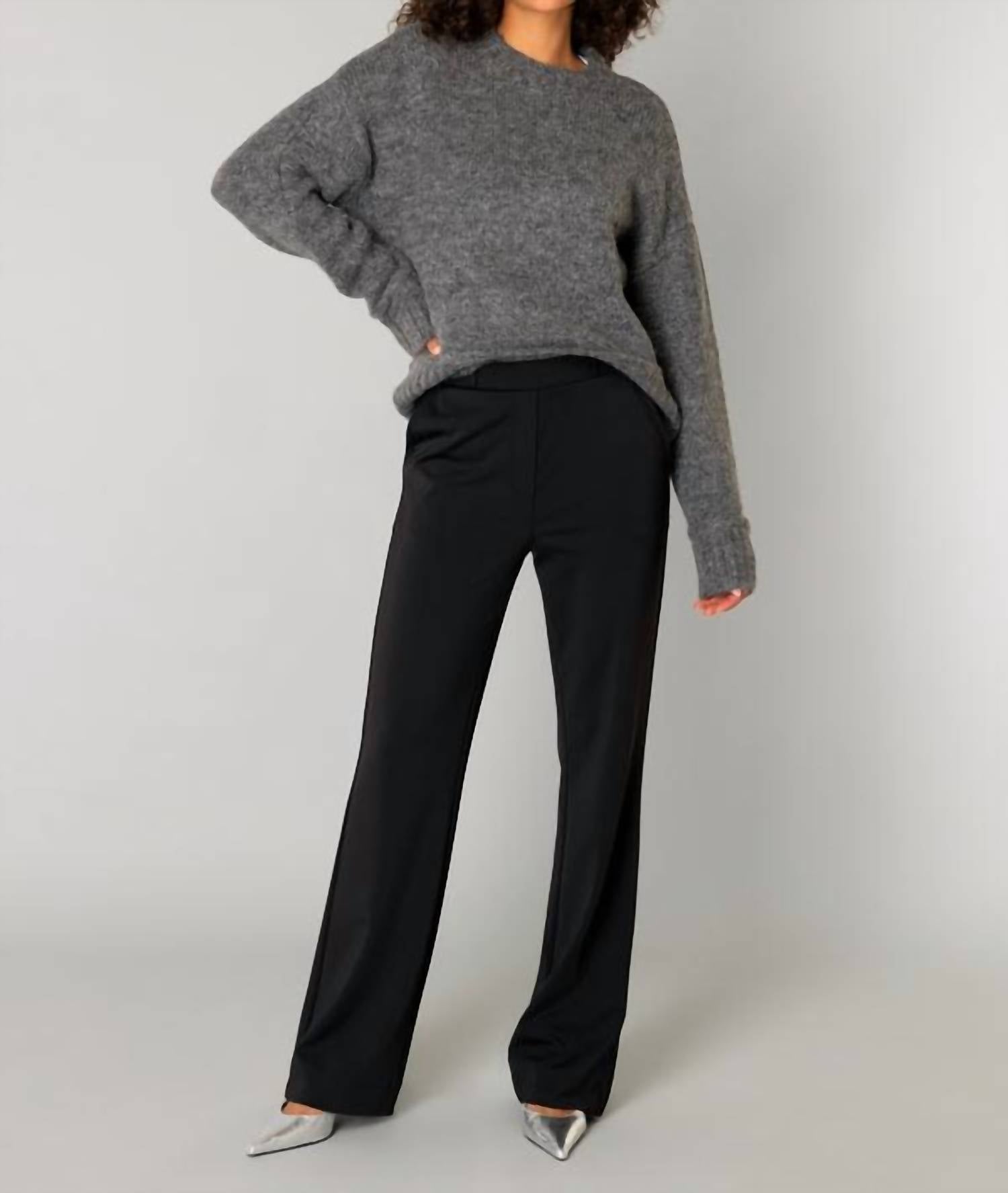yest Celia Pant in black - women's pants