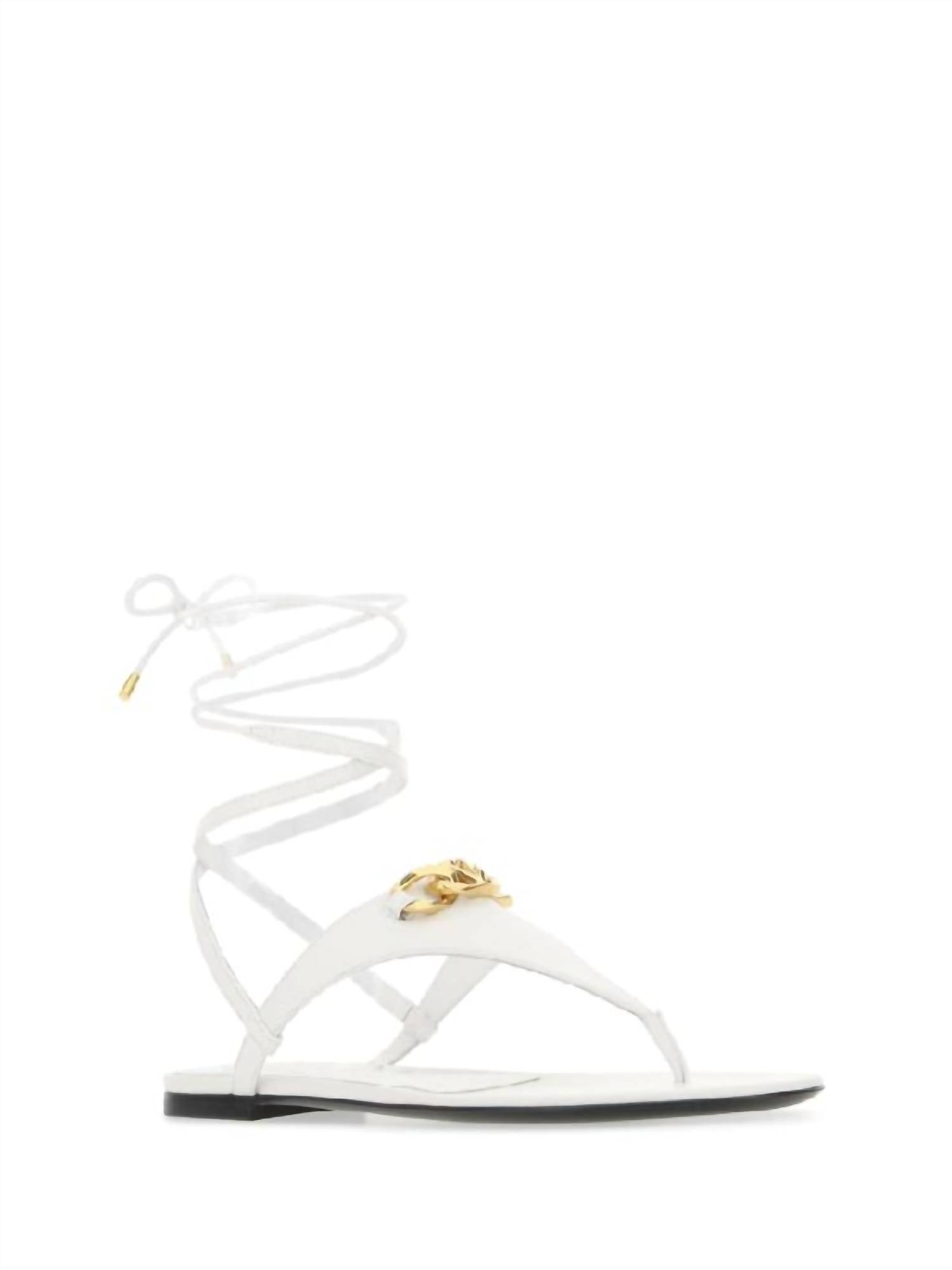 Valentino Garavani - Women's V-logo Ankle Strap Flip-flops