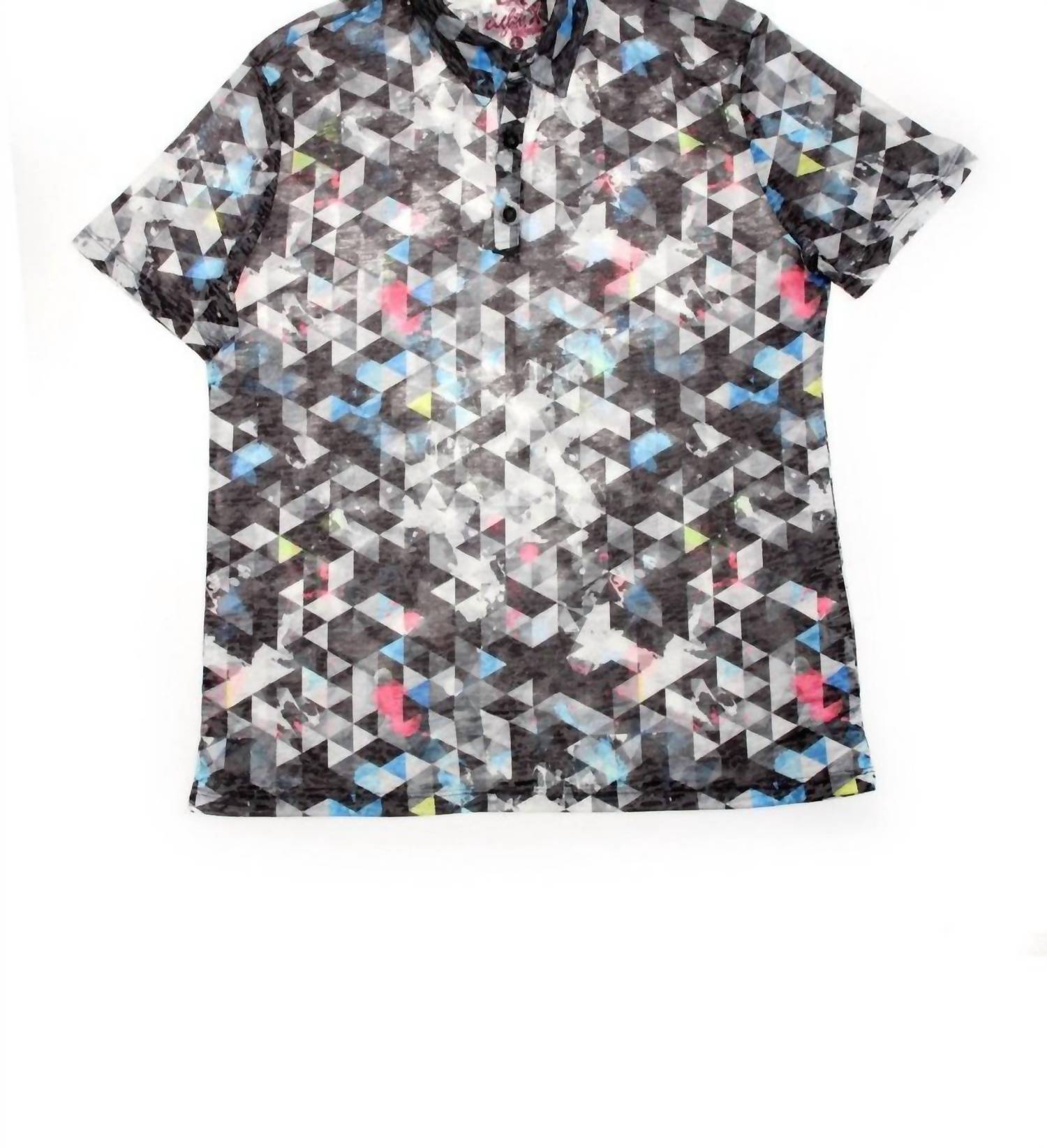 Eight X - Men's Geo Print Polo Shirt