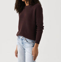 J. Society - Color Trimmed Shaker Crew Sweater