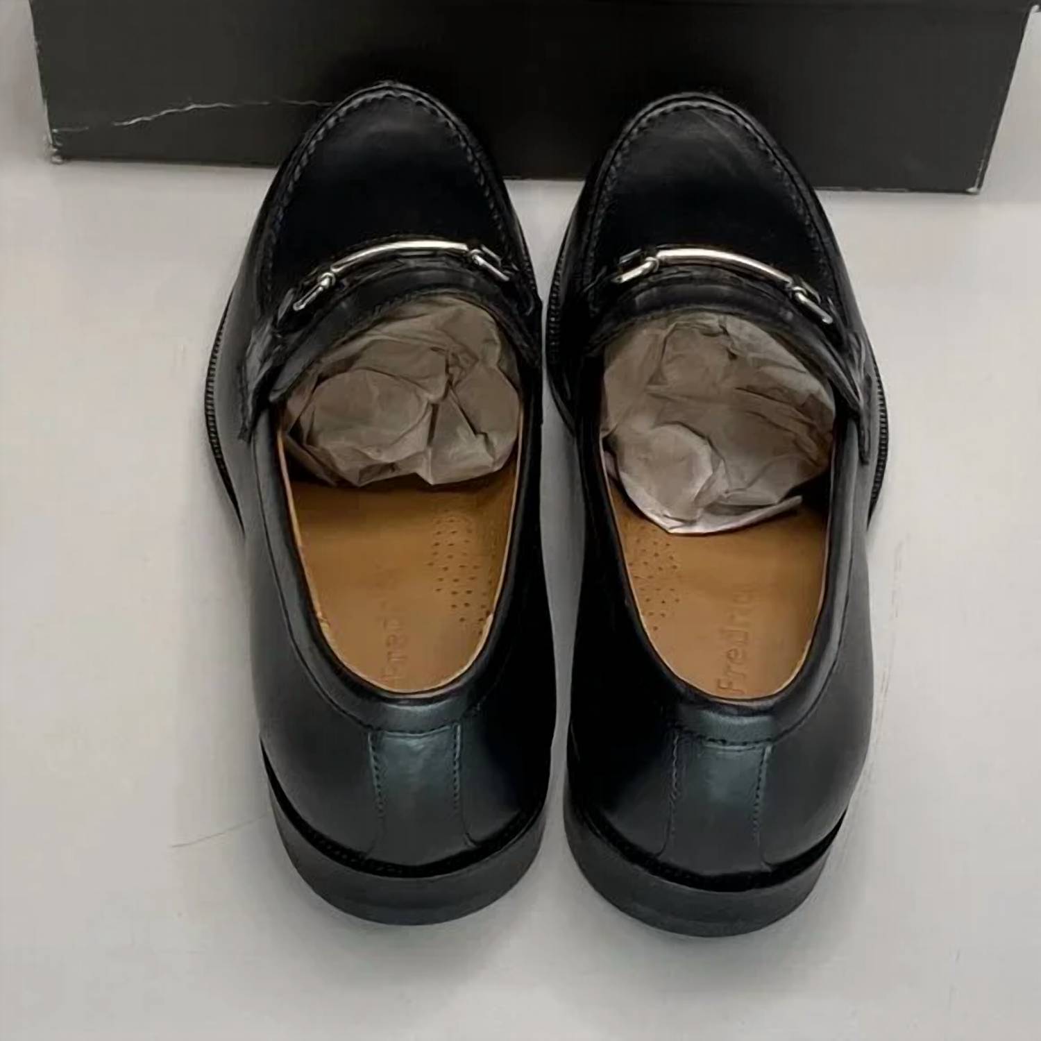 Paul Fredrick Men's Colin Slip-on Bit Loafers in black - men's loafer - alternate view
