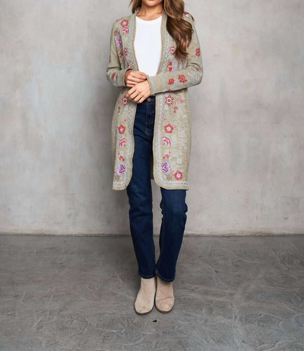 Paparazzi - Embroidered Double Face Knit Jacket