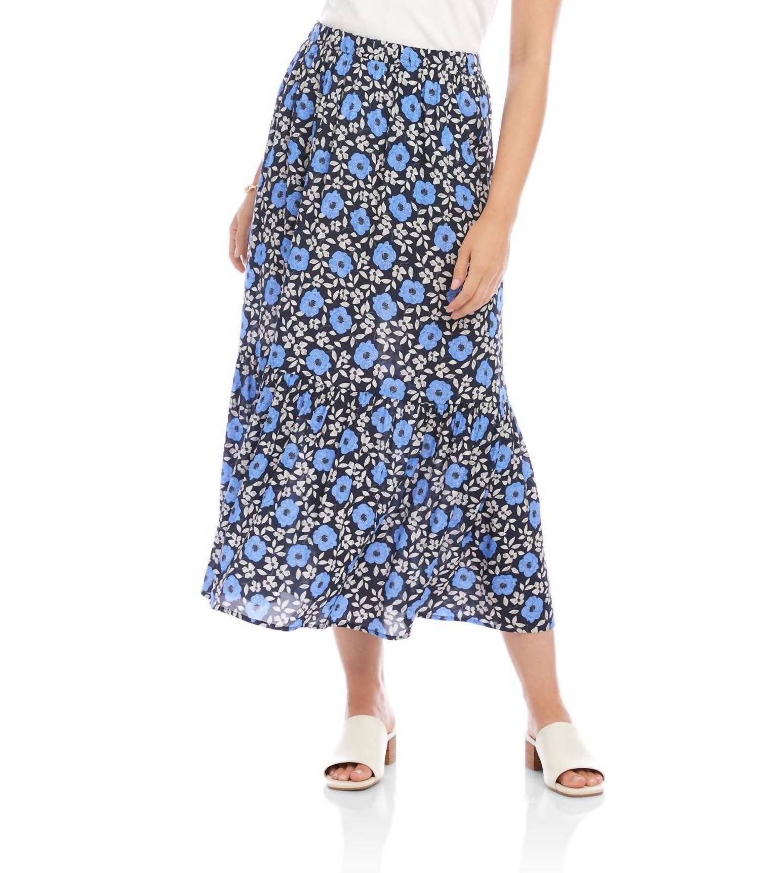 Karen Kane - Front Slit Midi Skirt