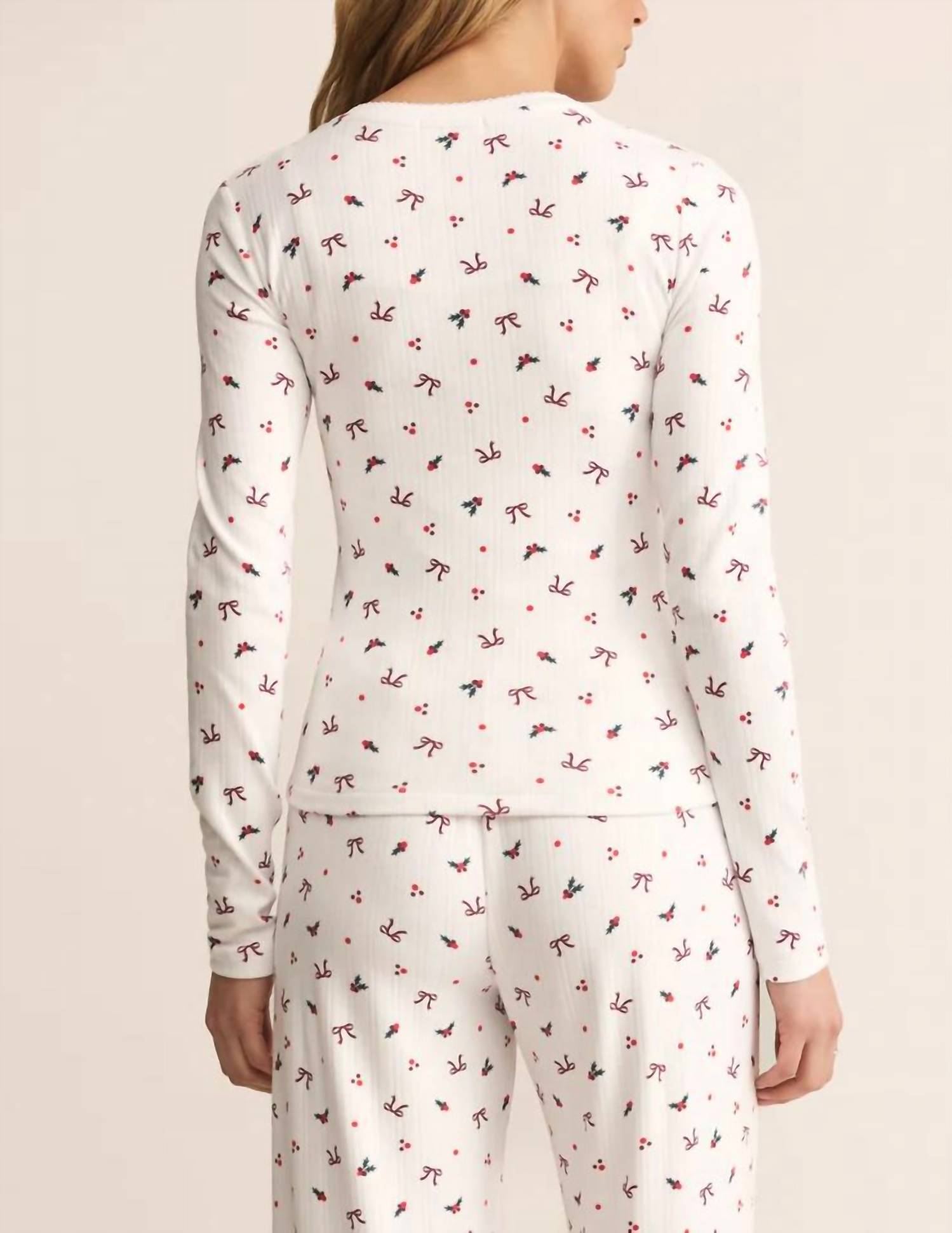 Z Supply - Holly Pointelle Long Sleeve Top