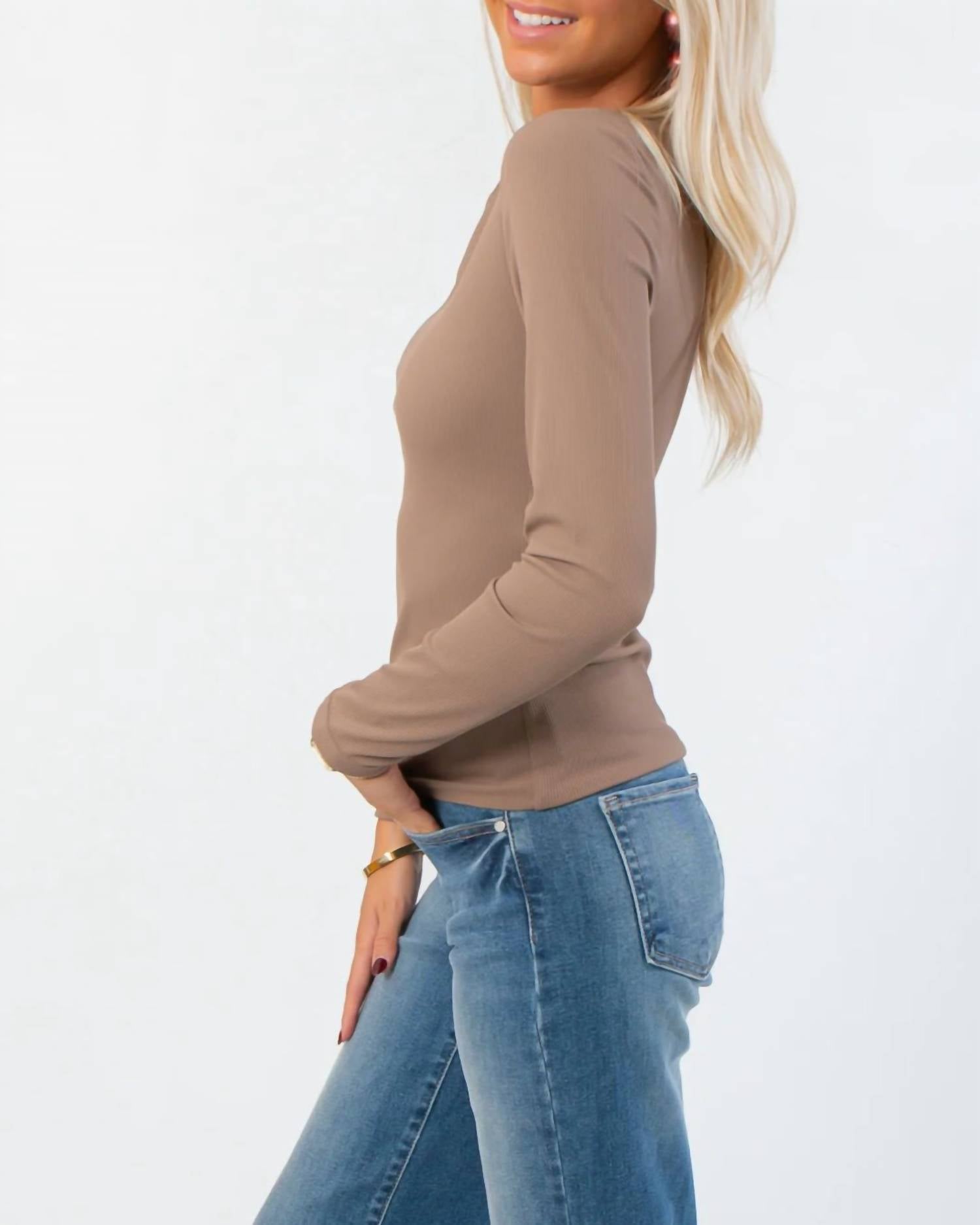 Rd Style - Roxi Ribbed Knit Top
