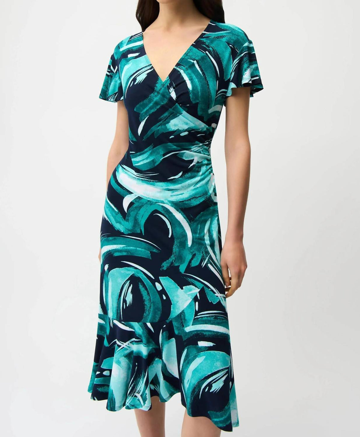 Joseph Ribkoff - Abstract Midi Flared Dress