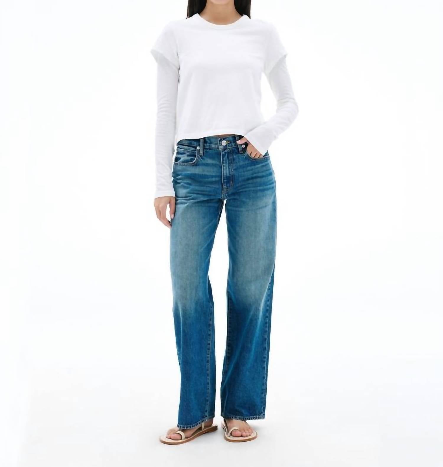 SLVRLAKE Jazmine Mid-rise Jeans in troubled mind - women's jeans