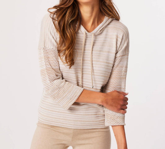 French Kyss - Drawstring Hoodie Top