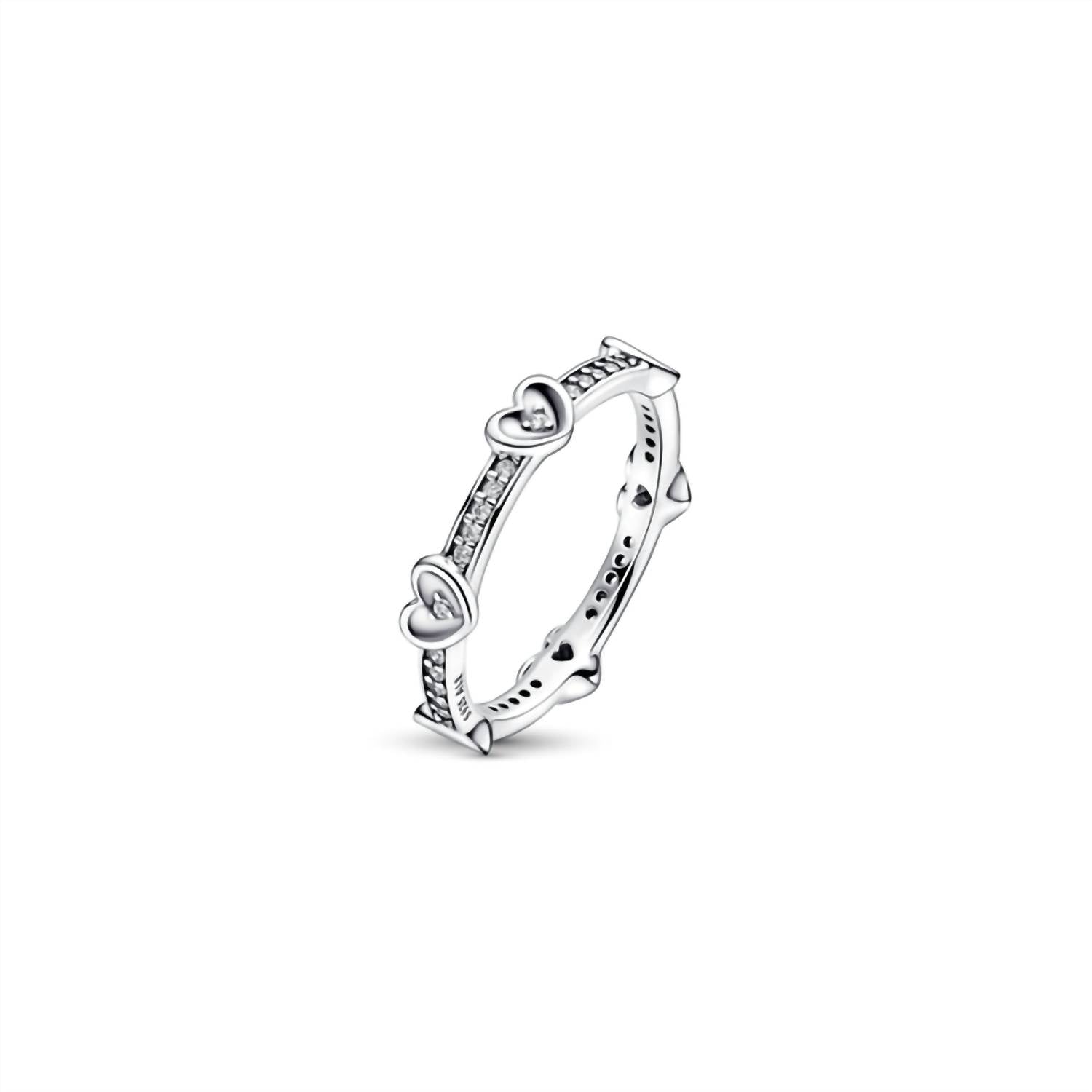 Pandora - Radiant Sparkling Heart Ring