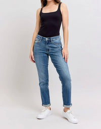 Judy Blue - Women's Isabella Midrise Vintage Wash Boyfriend Jean