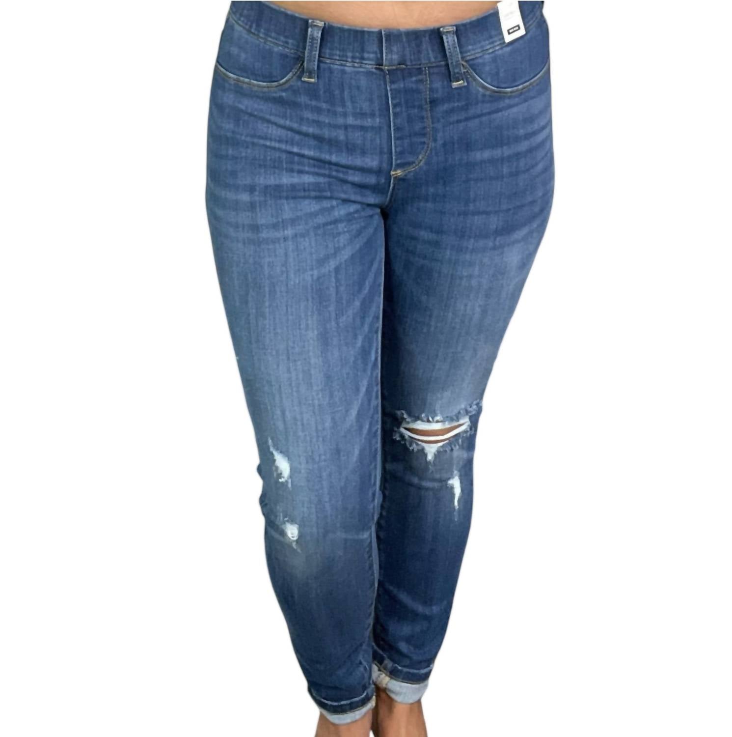 Judy Blue Women's Pull On Skinny Jeggings in blue - women's jeans