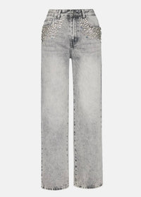 Steve Madden - Eras Straight Leg Embellished Jeans