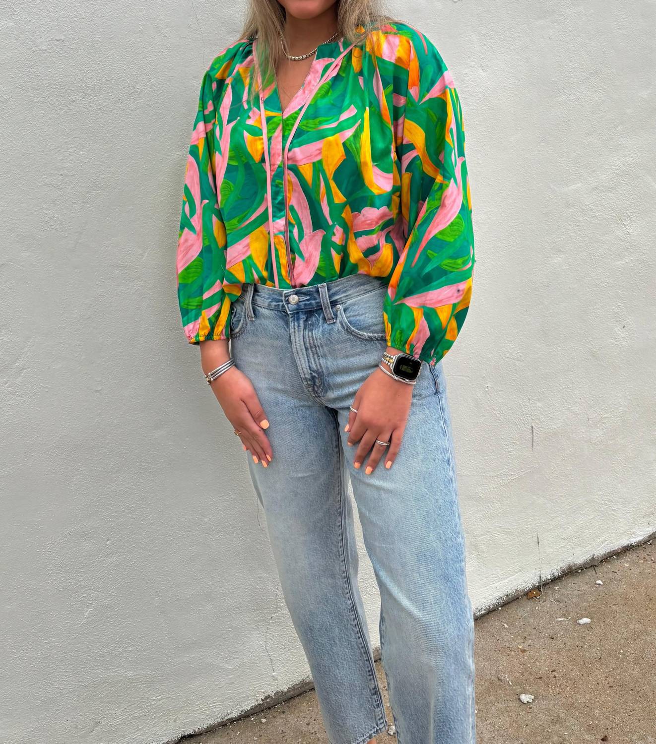 Sincerely Ours - Tropical Rush Blakely Top