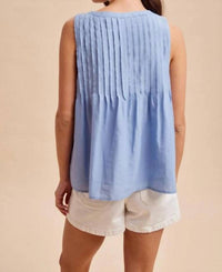 In-Loom - Pintuck Cotton Blouse
