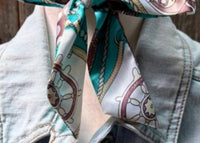 Rodeo Drive Conchos - Women's Nautical Skinny Wild Rag Scarf