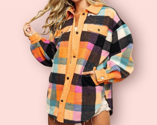 Bibi - Vintage Brushed Oversized Shacket