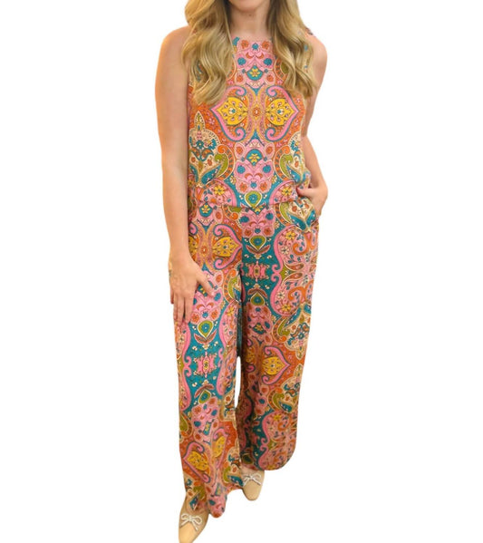 Fate - Paisley Print Wide Leg Pants