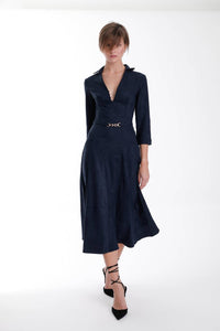Karina Grimaldi - Victoria Suede Midi Dress