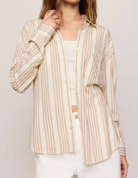 Z Supply - Reese Button Up Stripe Top