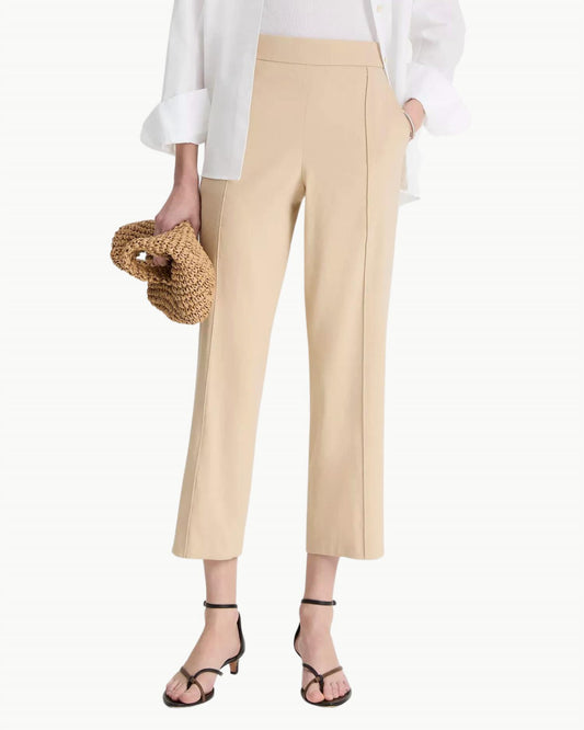 Vince - Mid-rise Tapered Pull-on Pants